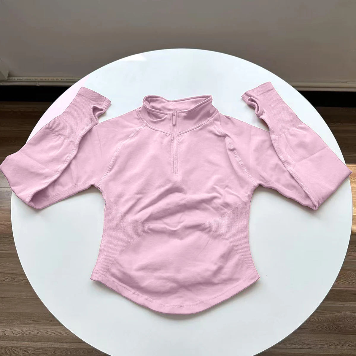 Edith – Women’s Half Zip Gym Jacket with Long Sleeves & Breathable Fit