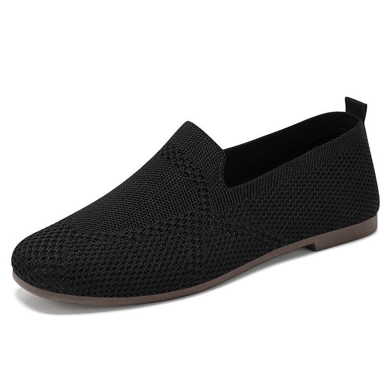 Women’s Flyknit Slip-On Flats – Lightweight, Breathable Everyday Comfort