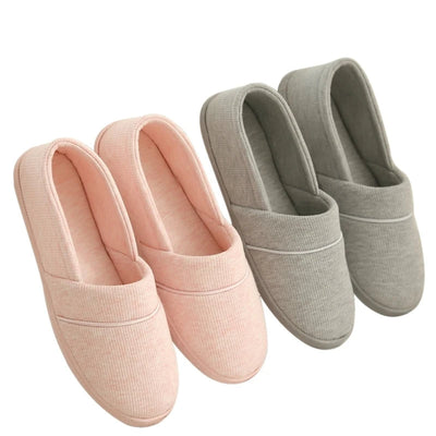 Thermal Cotton-Padded Women’s Indoor Slippers with Soft Rubber Outsole