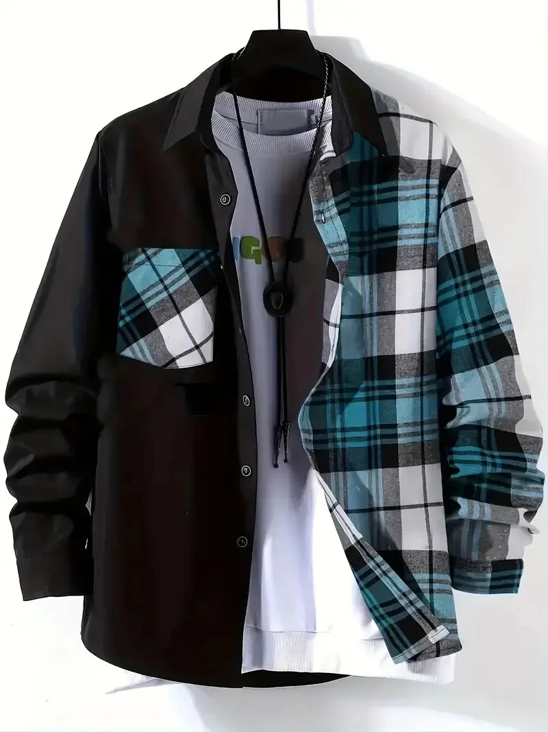 Andrew – Men’s Casual Long Sleeve Shirt Silk Bamboo Blend