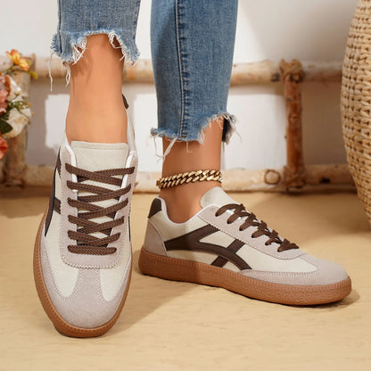 Isadora – Women’s Casual Sneakers Lace-Up Flat Shoes Comfortable Wear