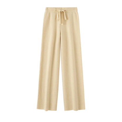 Annabelle – Women’s 100% Merino Wool Wide-Leg Knit Pants