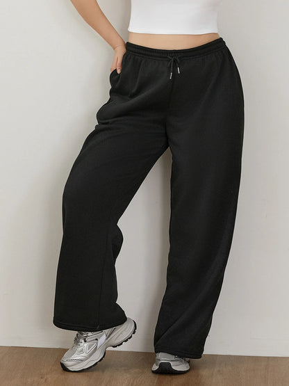 Skyler – Women’s High-Waisted Wide-Leg Fleece Sweatpants