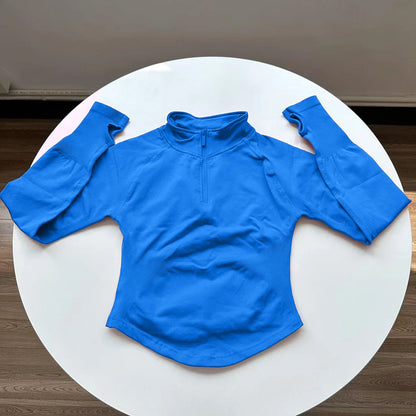 Edith – Women’s Half Zip Gym Jacket with Long Sleeves & Breathable Fit