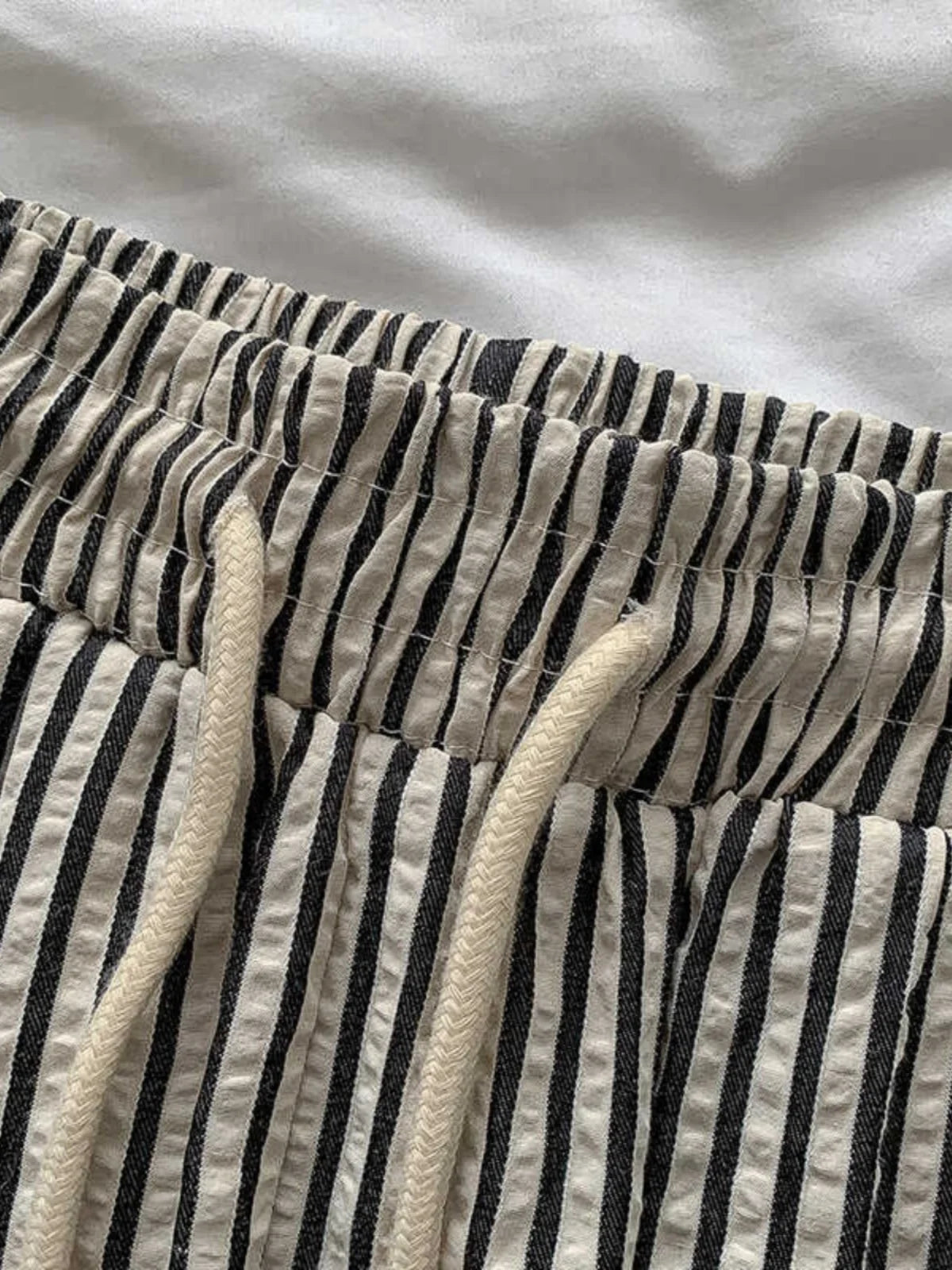 Arielle – Women’s High-Waisted Striped Wide-Leg Pants