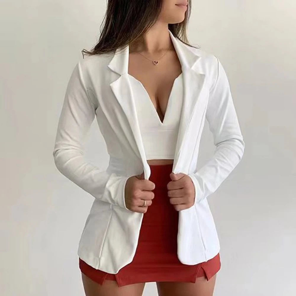 Briar – Women’s Slim Fit Knit Sports Coat Blazer for Office & Casual Wear