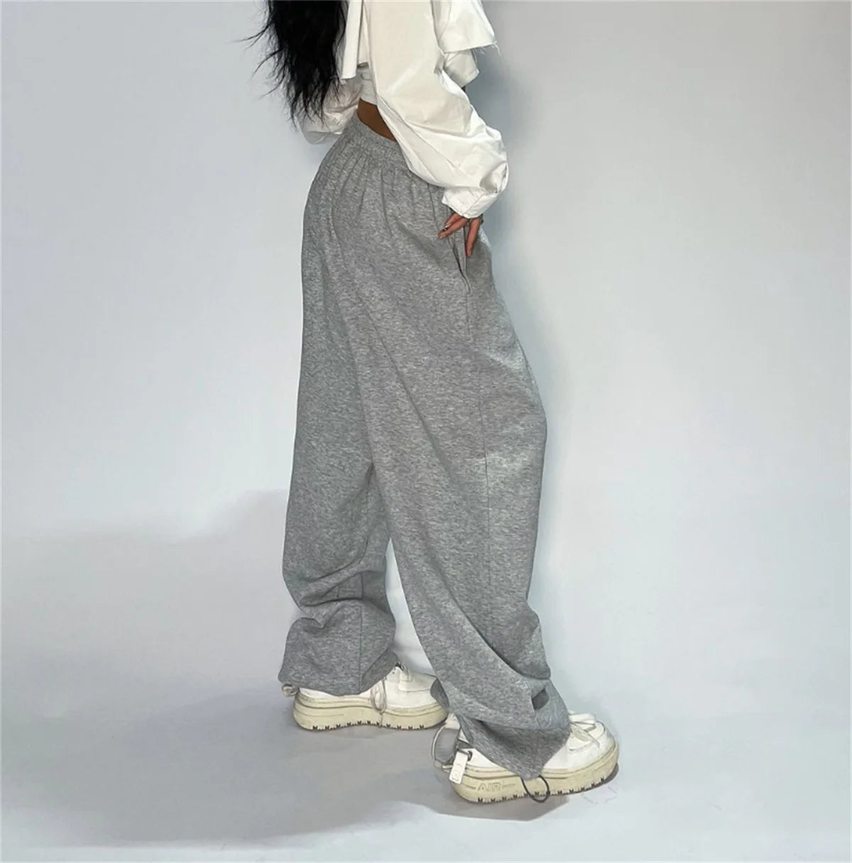 Mariah – Women’s Wide-Leg Sweatpants High-Waisted Cotton Lounge Pants