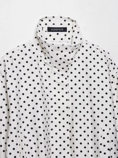 Kaliyah – Women’s Polka Dot Short Coat for Office & Casual Wear