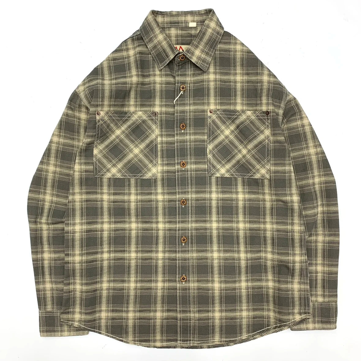 Matthew – Men’s Cotton Plaid Shirt Loose Fit Long Sleeve
