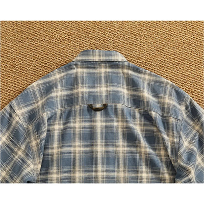 William – Men’s Cotton Plaid Short Sleeve Casual Work Shirt