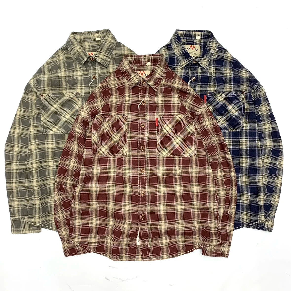 Matthew – Men’s Cotton Plaid Shirt Loose Fit Long Sleeve