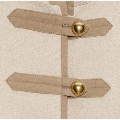 Esmeralda – Women’s Cropped Military Jacket with Toggle Buttons