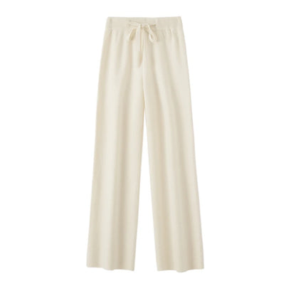 Annabelle – Women’s 100% Merino Wool Wide-Leg Knit Pants