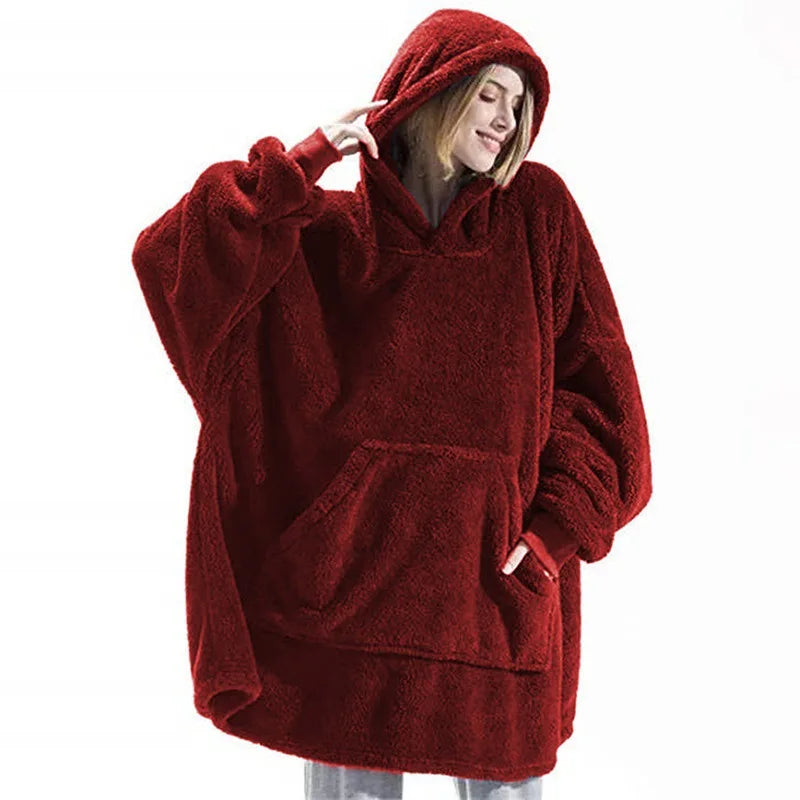 Miracle – Unisex Thick Double Fleece Hooded Jacket for Winter Warmth