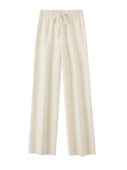 Annabelle – Women’s 100% Merino Wool Wide-Leg Knit Pants