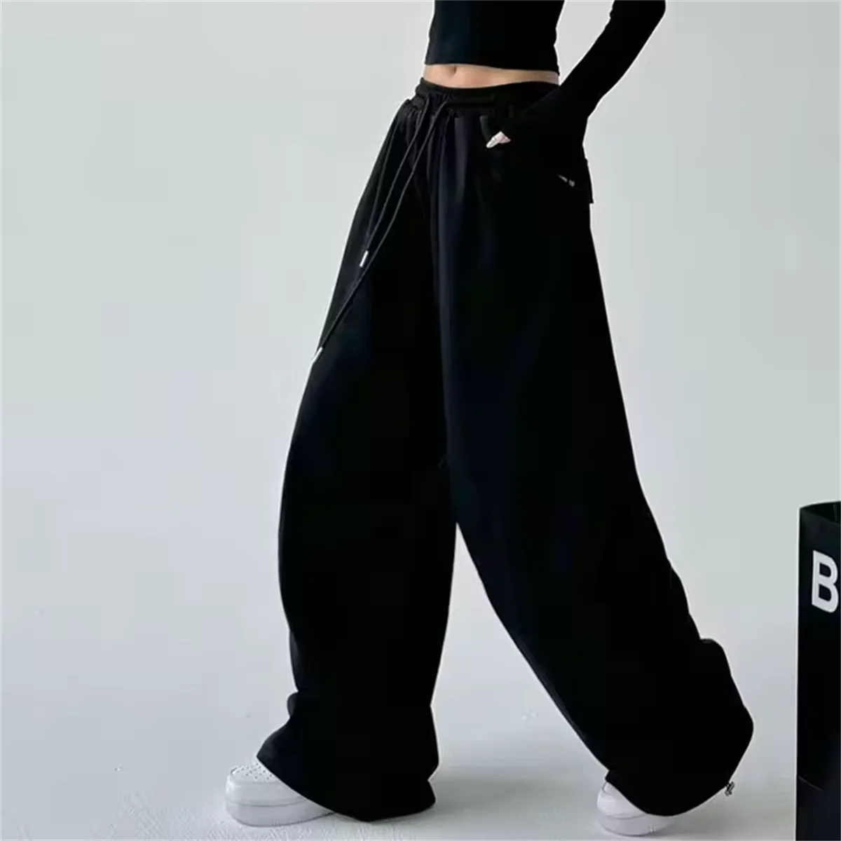 Mariah – Women’s Wide-Leg Sweatpants High-Waisted Cotton Lounge Pants