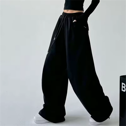 Mariah – Women’s Wide-Leg Sweatpants High-Waisted Cotton Lounge Pants