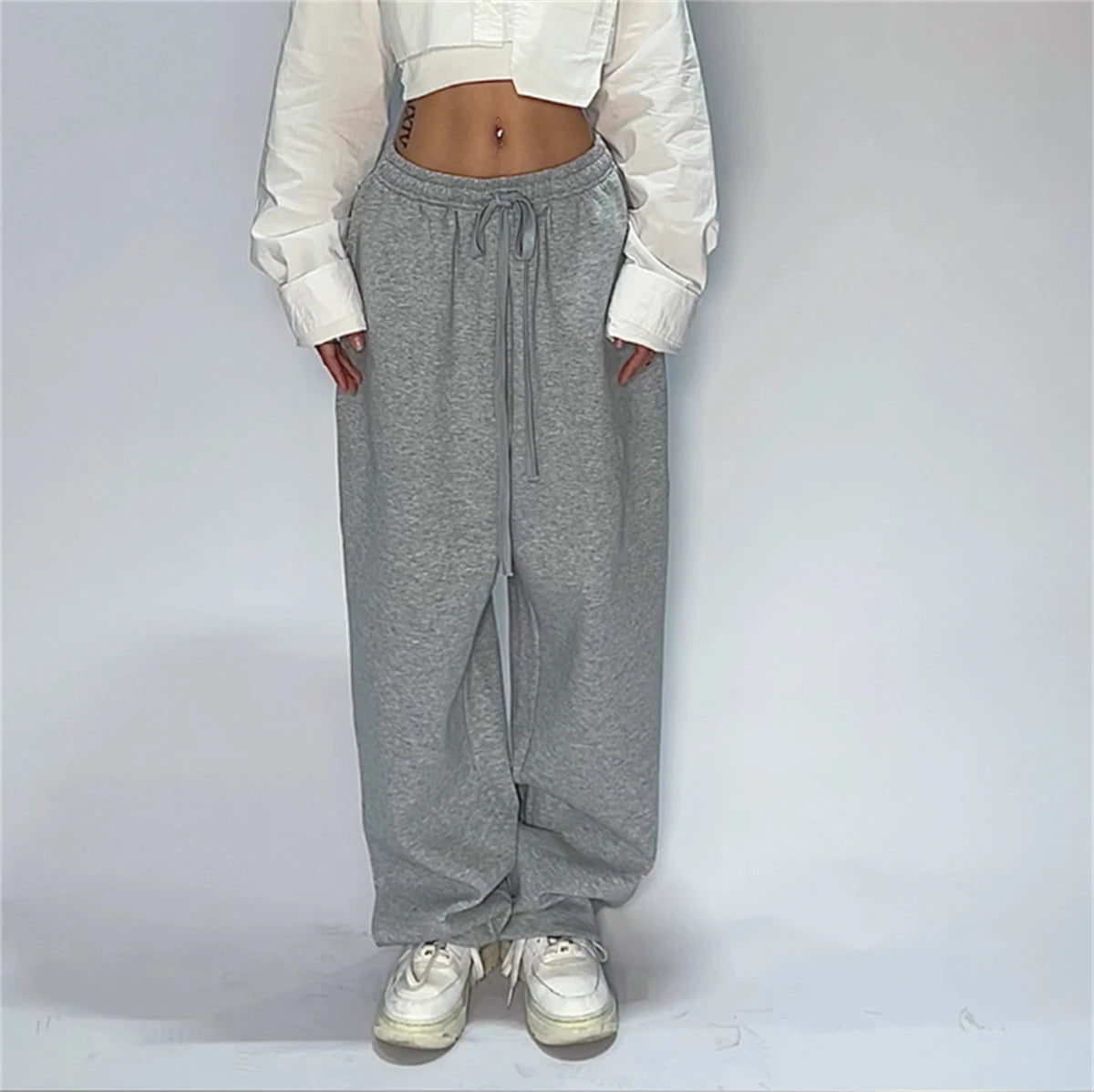 Mariah – Women’s Wide-Leg Sweatpants High-Waisted Cotton Lounge Pants