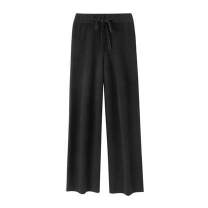 Annabelle – Women’s 100% Merino Wool Wide-Leg Knit Pants
