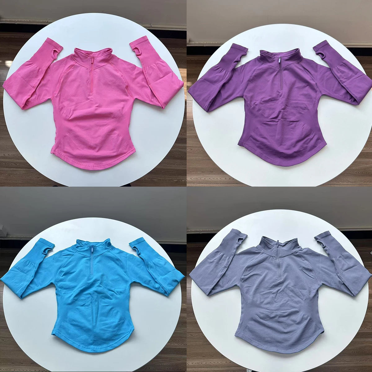 Edith – Women’s Half Zip Gym Jacket with Long Sleeves & Breathable Fit