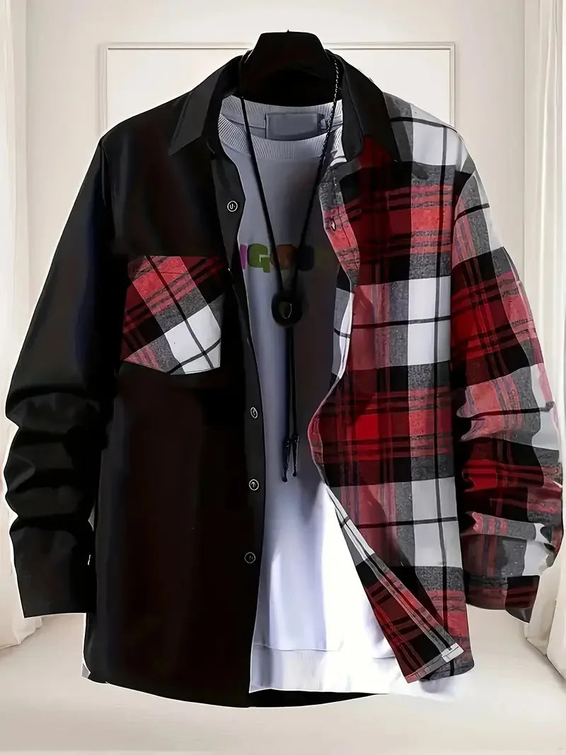 Andrew – Men’s Casual Long Sleeve Shirt Silk Bamboo Blend