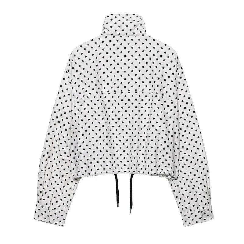 Kaliyah – Women’s Polka Dot Short Coat for Office & Casual Wear