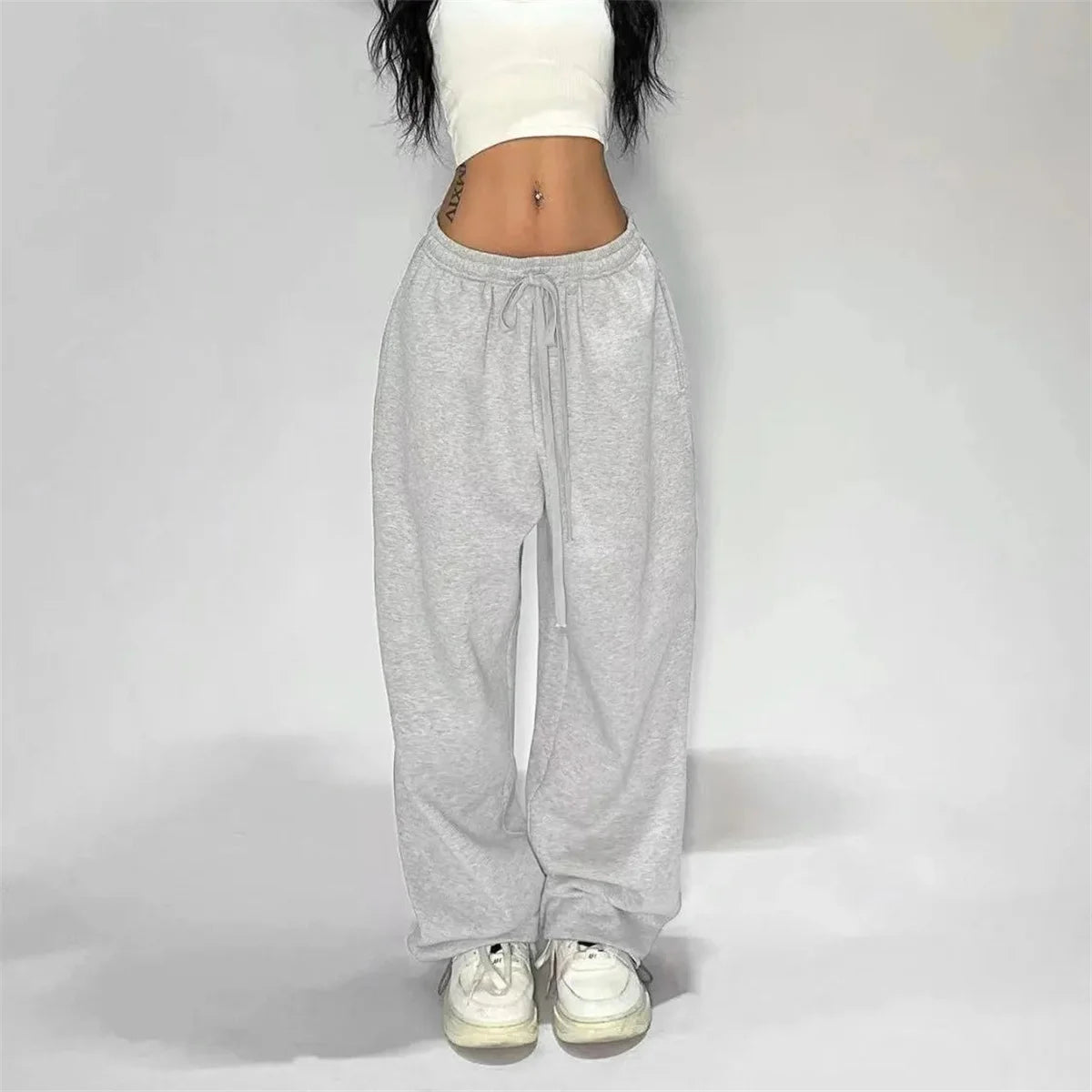 Mariah – Women’s Wide-Leg Sweatpants High-Waisted Cotton Lounge Pants