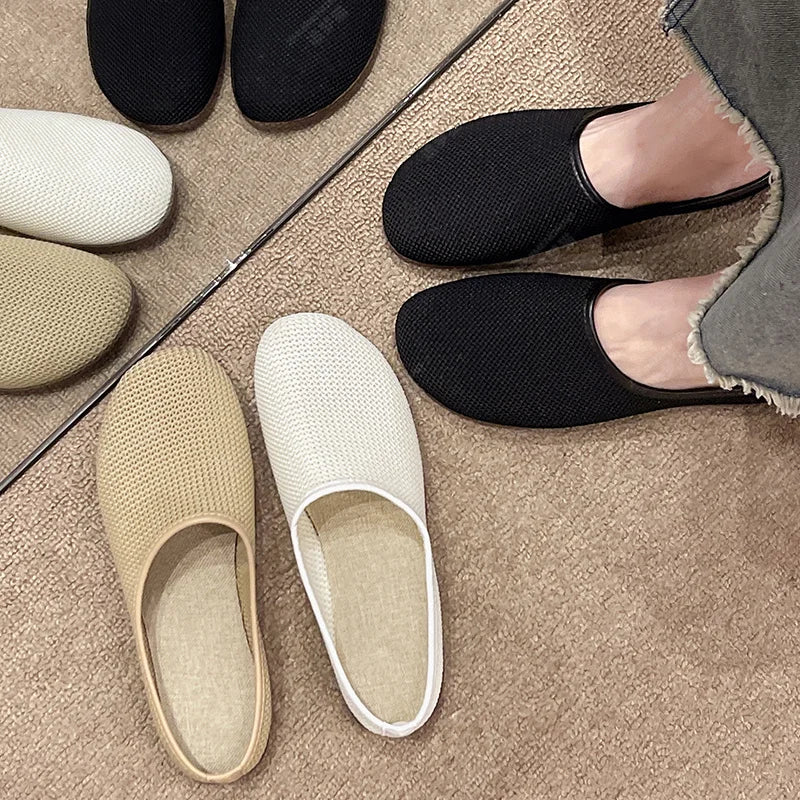 Calliope – Women’s Breathable Non-Slip Outdoor Flats in Nude