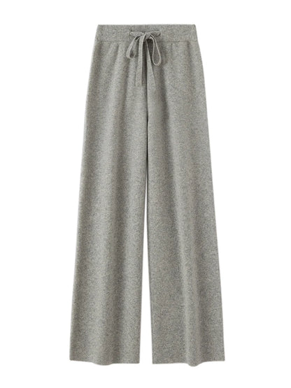 Annabelle – Women’s 100% Merino Wool Wide-Leg Knit Pants