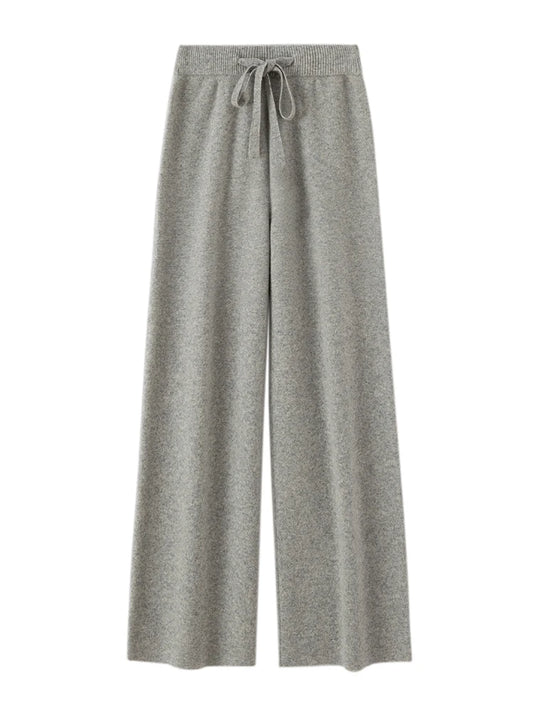 Annabelle – Women’s 100% Merino Wool Wide-Leg Knit Pants