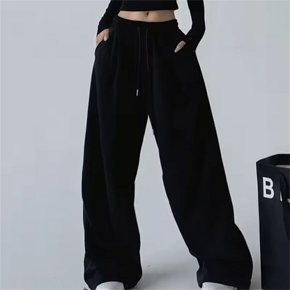 Mariah – Women’s Wide-Leg Sweatpants High-Waisted Cotton Lounge Pants