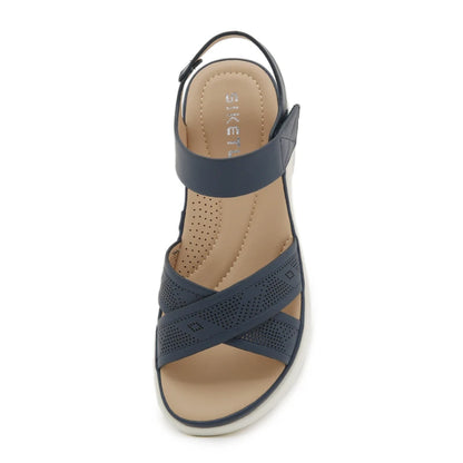 Amoura  European And American Sandals For Women Comfortable Large Size Light And Sweet Thick-Soled Sandals Soft-Soled Velcro Patch