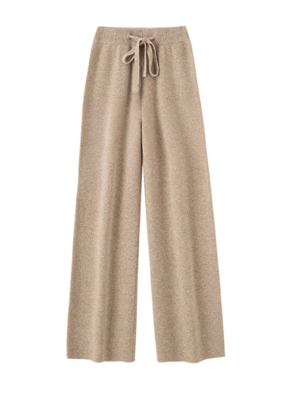 Annabelle – Women’s 100% Merino Wool Wide-Leg Knit Pants