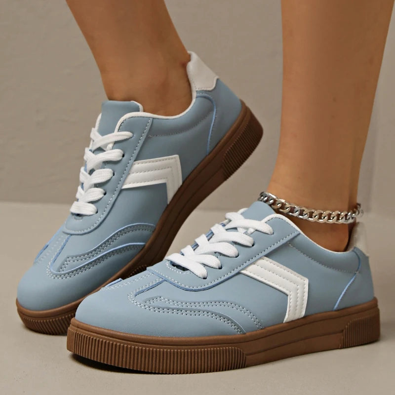 Cara – Women’s Casual PU Flat Shoes with Low Heel