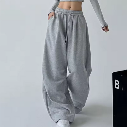 Mariah – Women’s Wide-Leg Sweatpants High-Waisted Cotton Lounge Pants