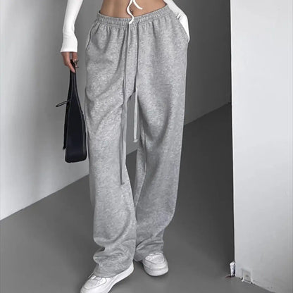 Mariah – Women’s Wide-Leg Sweatpants High-Waisted Cotton Lounge Pants