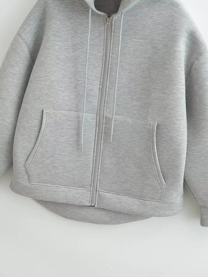 Francesca – Women’s Zip-Up Hoodie with Hood and Front Pockets
