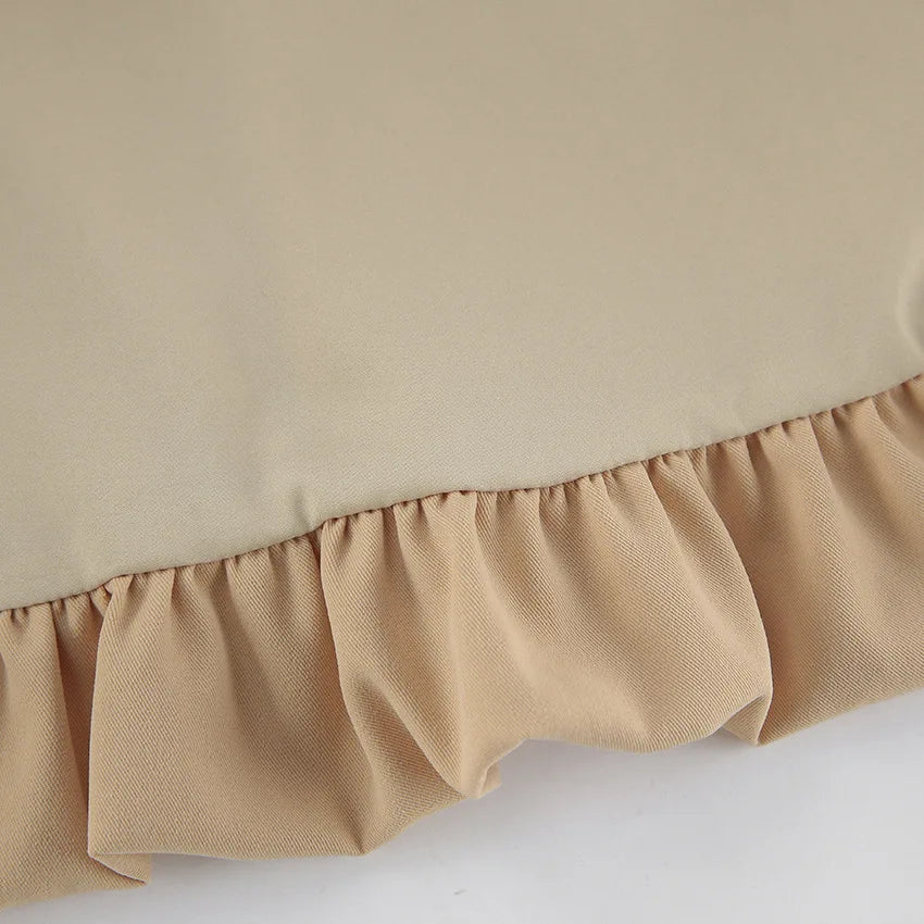 Amari – Women’s Pleated Cropped Jacket with Stand Collar