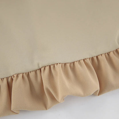 Amari – Women’s Pleated Cropped Jacket with Stand Collar