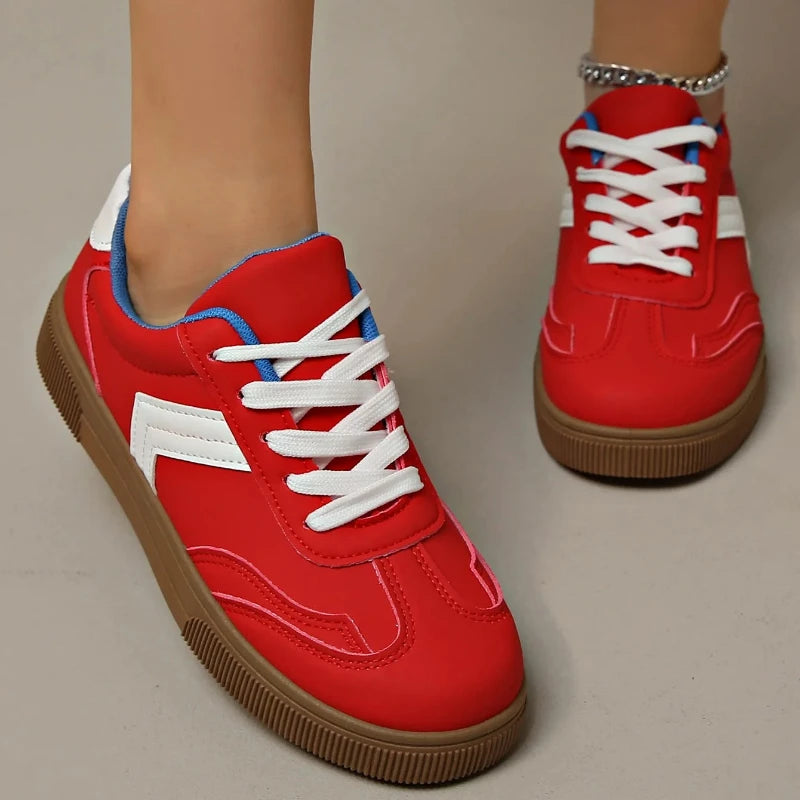 Cara – Women’s Casual PU Flat Shoes with Low Heel