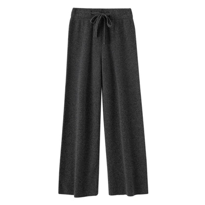 Annabelle – Women’s 100% Merino Wool Wide-Leg Knit Pants
