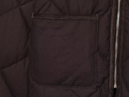 Liana – Women’s Diamond Quilted Zip-Up Jacket with Contrast Collar