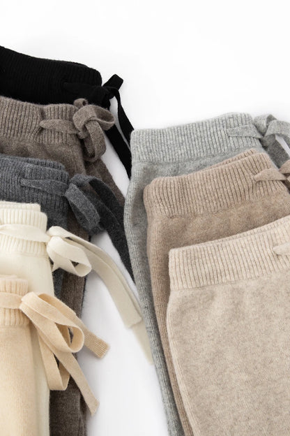 Annabelle – Women’s 100% Merino Wool Wide-Leg Knit Pants