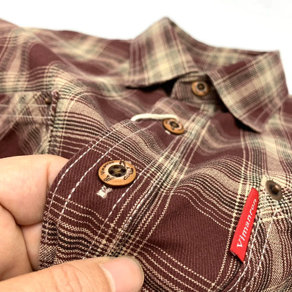 Matthew – Men’s Cotton Plaid Shirt Loose Fit Long Sleeve