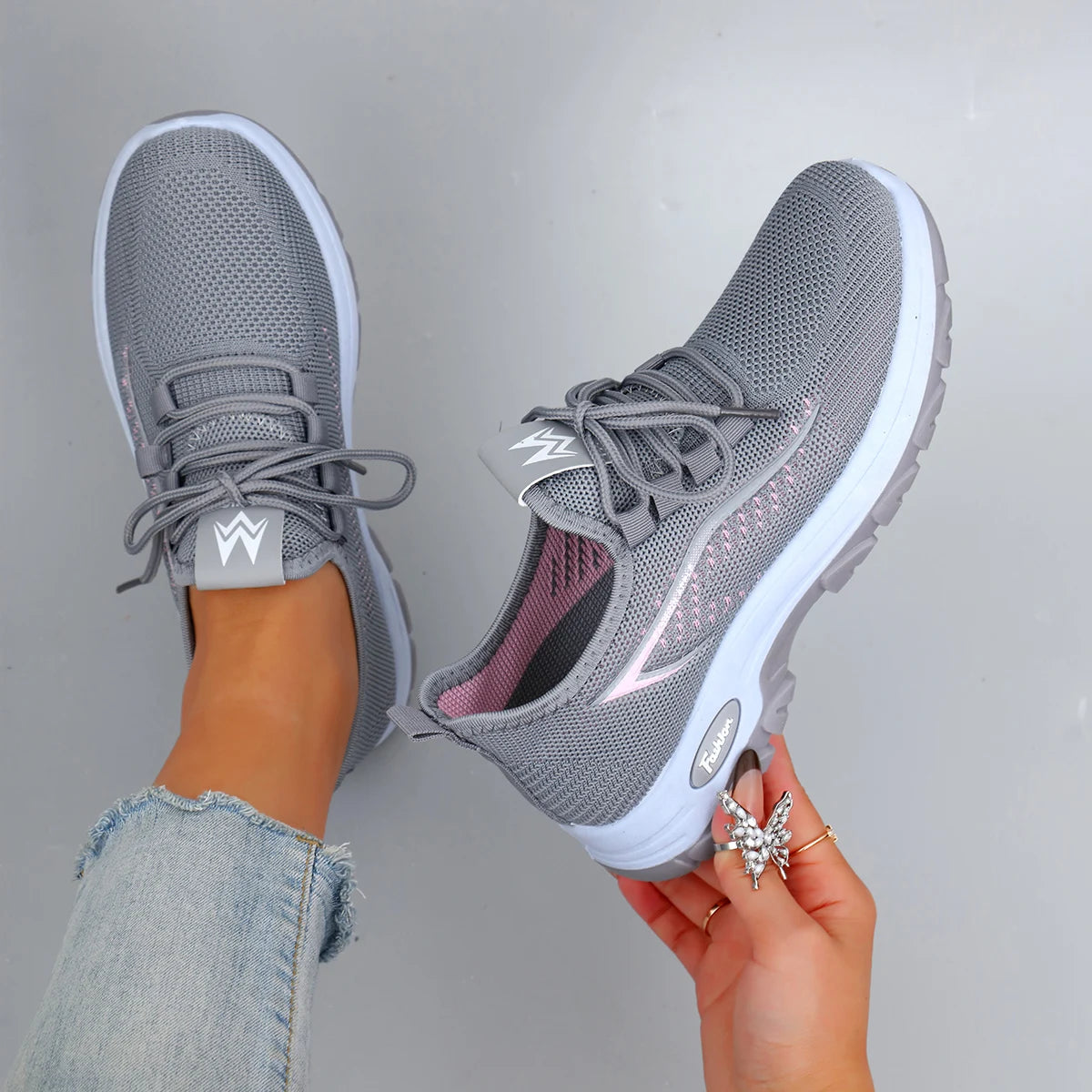 Mavis – Women’s Casual Lace-Up Sneakers Lightweight Breathable Shoes