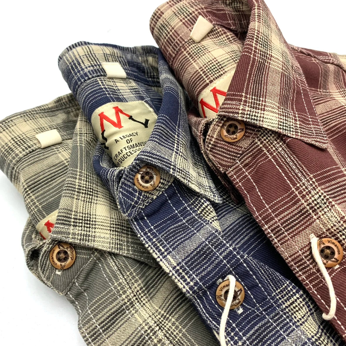 Matthew – Men’s Cotton Plaid Shirt Loose Fit Long Sleeve