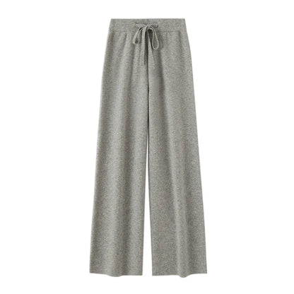 Annabelle – Women’s 100% Merino Wool Wide-Leg Knit Pants