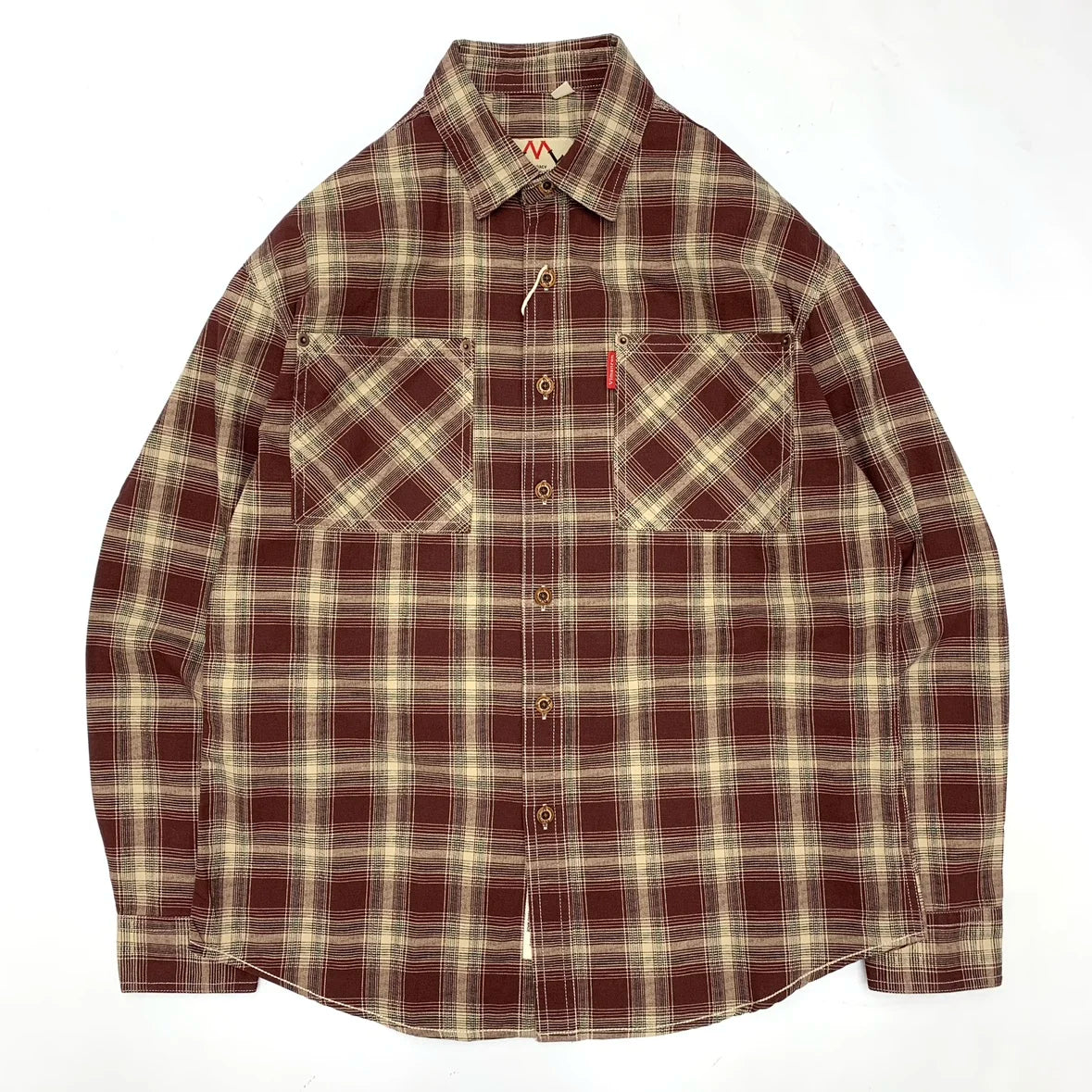 Matthew – Men’s Cotton Plaid Shirt Loose Fit Long Sleeve