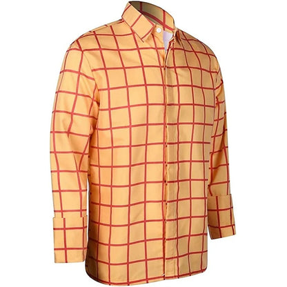 Brandon – Men’s Long Sleeve Checkered Shirt Casual Top