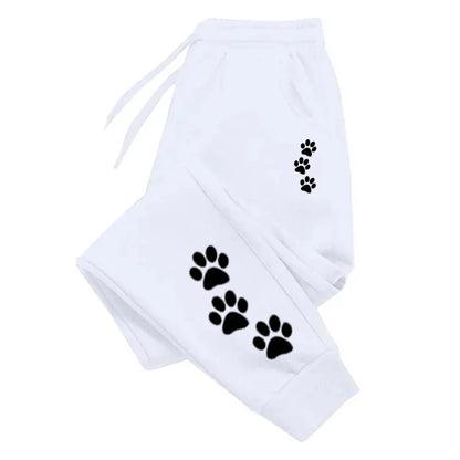 Talia – Women’s Paw Print Jogger Pants Soft Cotton Blend Sweatpants